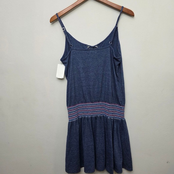 Soluna Swim Blue Cover-Up Dress Sleeveless Tassel Tie Women's Medium M - Picture 6 of 11